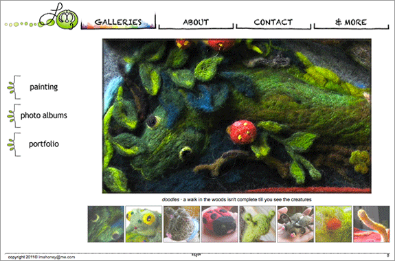 Lmahoney.com welcome page